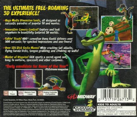 Gex Enter The Gecko Box Shot For PlayStation GameFAQs