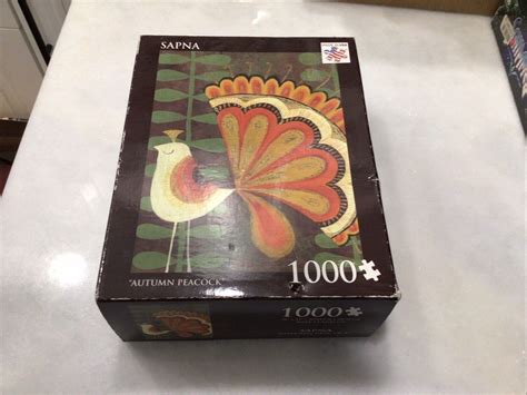 Sapna Jigsaw Puzzle Autumn Peacock 1000 Piece Puzzlebug Brand New