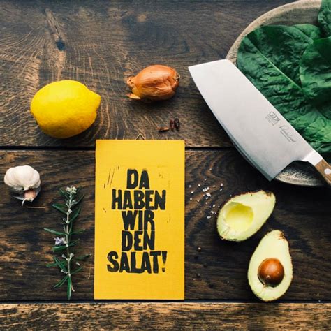 Linoldruck Da Haben Wir Den Salat