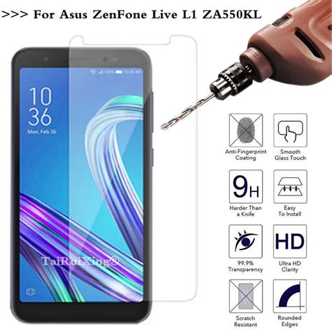 9H 2 5D 0 26mm Tempered Glass Screen Protector For ASUS Zenfone Live L1