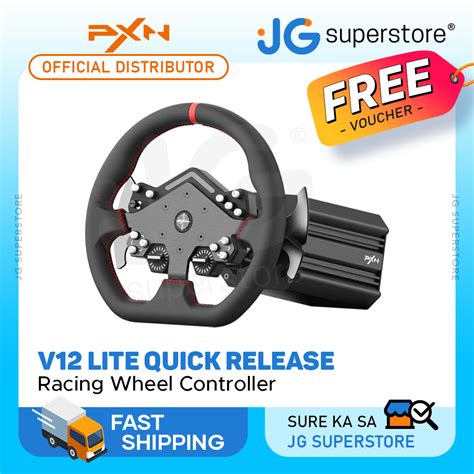 PXN V12 Lite Quick Release Racing Wheel Programmable Buttons Multi