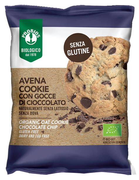 AVENA COOKIE CON GOCCE DI CIOCCOLATO S G Bio Senza Glutine Senza