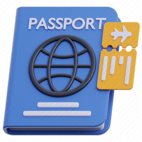 Passport Pass Identity Document Id Ticket Identification 3d Illustration Download On