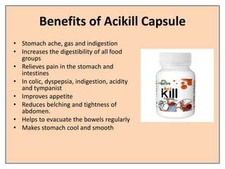 Acidity Relief Acikill Capsule One Shopping Point Ppt