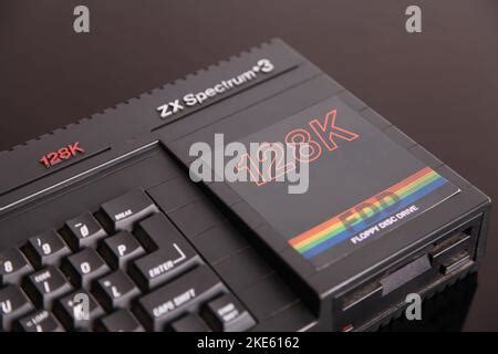 Sinclair Zx Spectrum K S Home Computer With Monitor Stock Photo