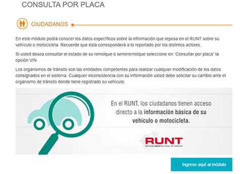 Runt Por Placa Averigua El Runt De Tu Vehiculo Aqui