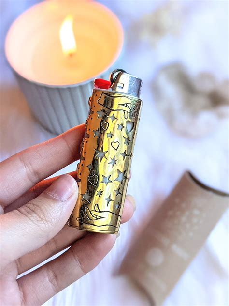 Star Lighter Case Brass Lighter Case Ritual Lighter Altar Etsy Custom Lighters Cool Lighters