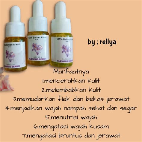 SERUM SAFFRON SERUM GLOWING Lazada Indonesia