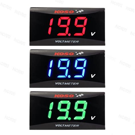 Koso Voltmeter V V Universal Voltage Car Motorcycle Voltmeter Led