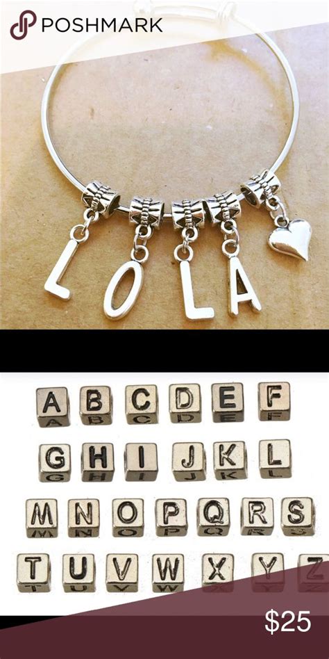 Adjustable Name Bracelet Name Bracelet Bracelets Silver Bracelets