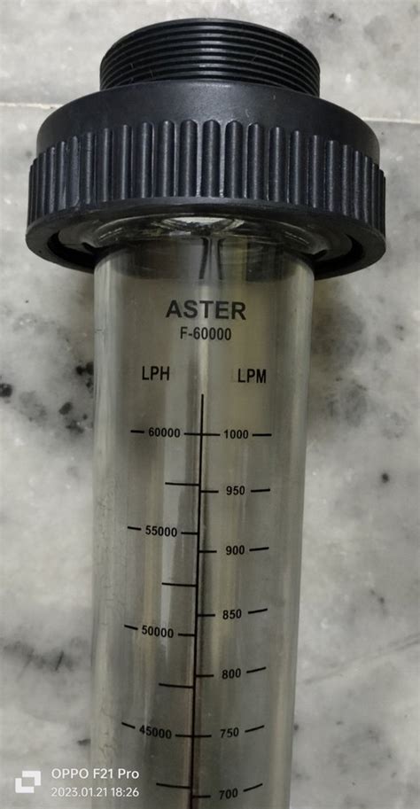 Ss Lph Rota Meter Aster Brand Inline Male Threaded Type At