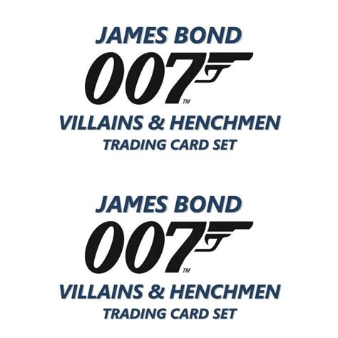 Upper Deck James Bond Villains Henchmen Trading Cards Checklist