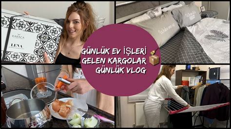 GÜNLÜK EV İŞLERİ GELEN KARGOLARI AÇIYORUM 21 GÜNLÜK DİYET