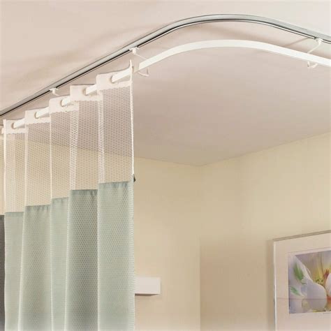 Aluminium White Hospital Cubicle Curtain Track System Size Feet At