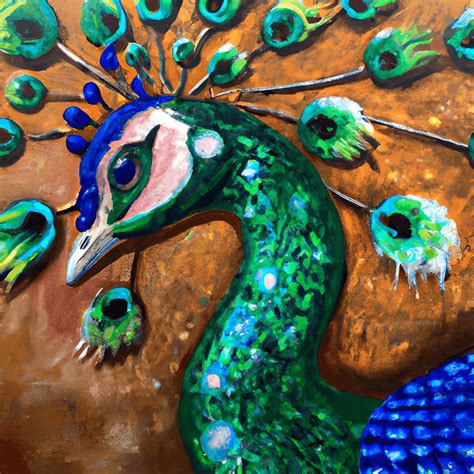 Beautiful Peacock Acrylic Painting Creative Fabrica