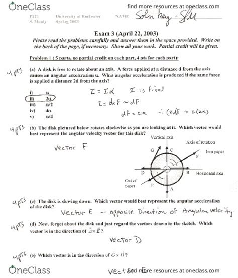 Phy Midterm Phys University Of Rochester P Exam