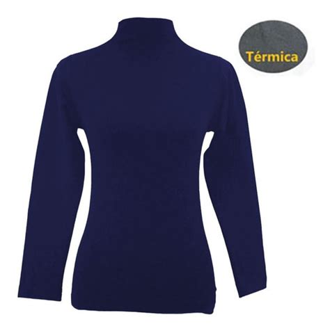 Blusa T Rmica Afelpada Lycra Cuello Alto Unitalla Mayoreo Mercadolibre