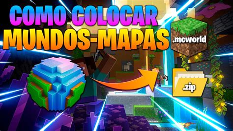 COMO COLOCAR MUNDOS En MINECRAFT PE Y BEDROCK 1 18 ZIP MCWORLD COMO