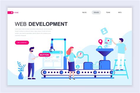 Web Development Web Banner 271501 Vector Art at Vecteezy