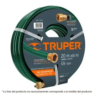 16030 MAN 10X1 2R TRUPER Truper Manguera 1 2 Reforzada 3 Capas 10 M