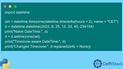 Python Datetime Datetime Replace Method Delft Stack