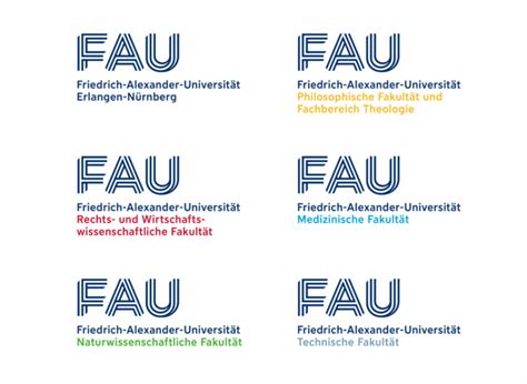 Friedrich-Alexander-Universität Erlangen-Nürnberg Logos – Design Tagebuch