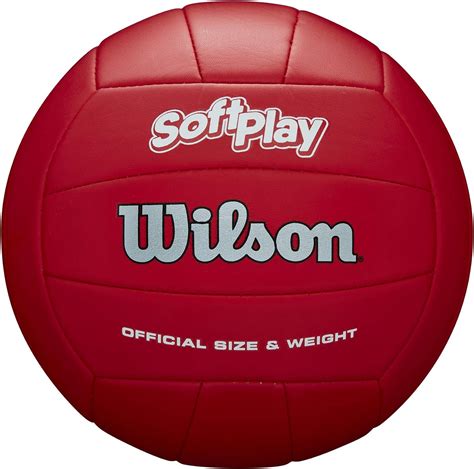 Wilson Soft Play Bal N De Voleibol Para Exteriores Color Rojo