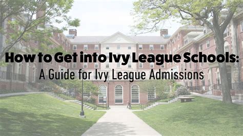 How To Get Into Ivy League Schools — Inspirit Ai