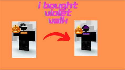 Buying Violet Valk On Roblox Youtube