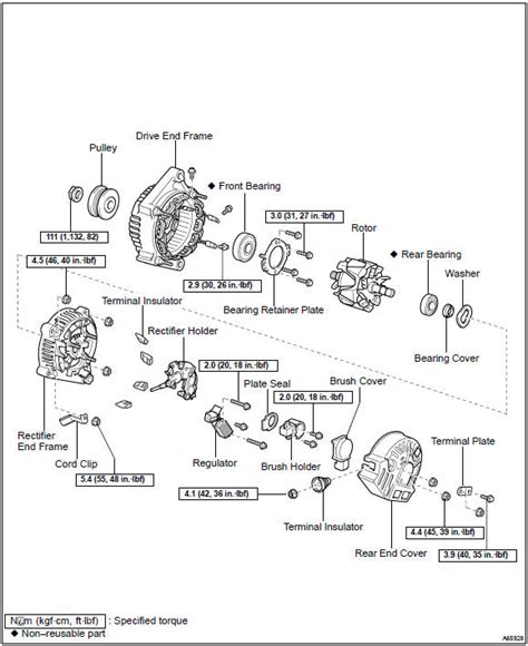 Toyota Corolla Repair Manual Components Generator Assy Starting