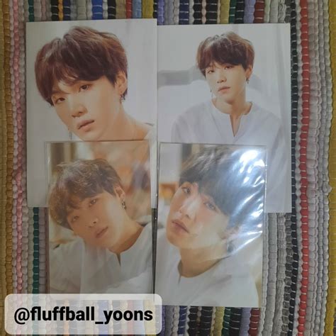 Wts Lfb Bts Oneul Exhibition Yoongi Suga Random Postcards Photocards Pc