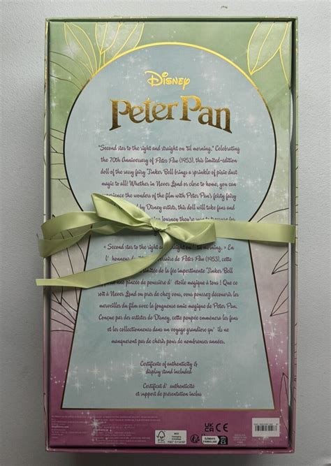 Disney Tinker Bell 70th Anniversary Limited Edition Doll Peter Pan Le