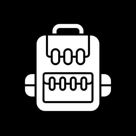 Rucksack Glyph Inverted Icon Design Vector Art At Vecteezy