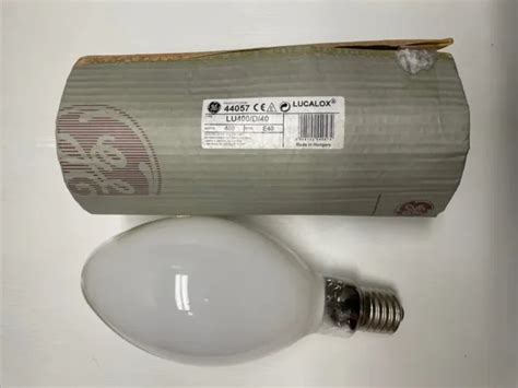 Ge Lucalox 44057 400w E40 Elliptical Hid Hps Sodium Lamp 2000k Opal Lu
