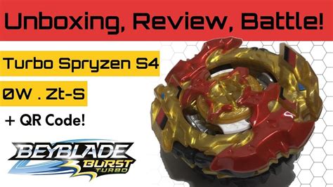 Turbo Spryzen S4 Unboxing Review And Battle Beyblade Burst Turbo Youtube