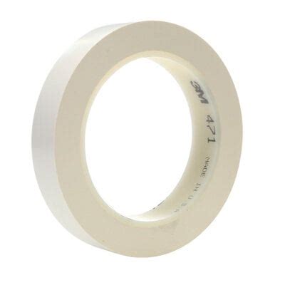 M Vinyl Tape White In X Yd Mil Rolls Per Case