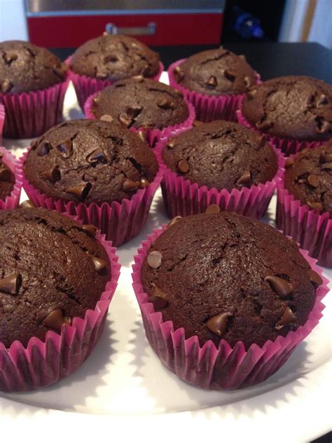 Muffins Au Chocolat Dans Ma Cuisine Rouge Il Y A