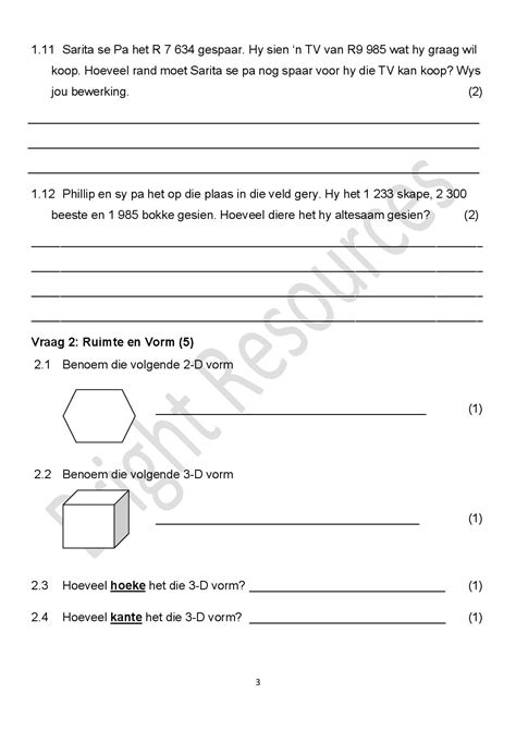 Wiskunde Graad 4 Kwartaal 3 Les 1 Nbkomputer