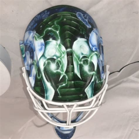 Canucks prospect Demko has a picture of Will Ferrell on his goalie mask ...