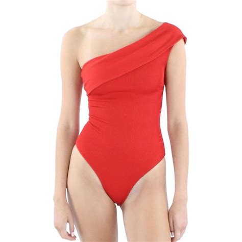 Haight Ribbed One Shoulder One Piece Swimsuit In 2024 One Piece