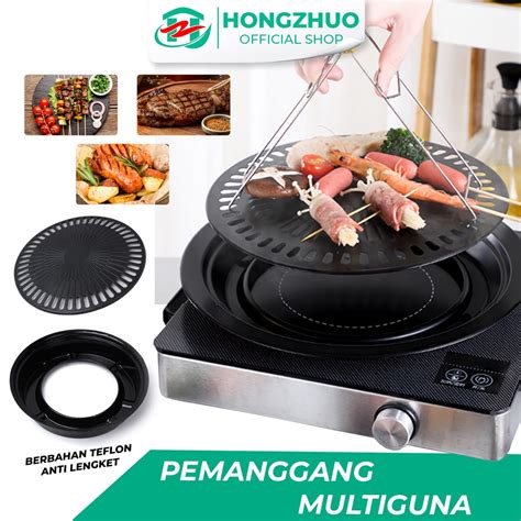 Jual Hongzhuo Pemanggang Bbq Bulat Ultra Grill Pan Drip Pan Plate Anti