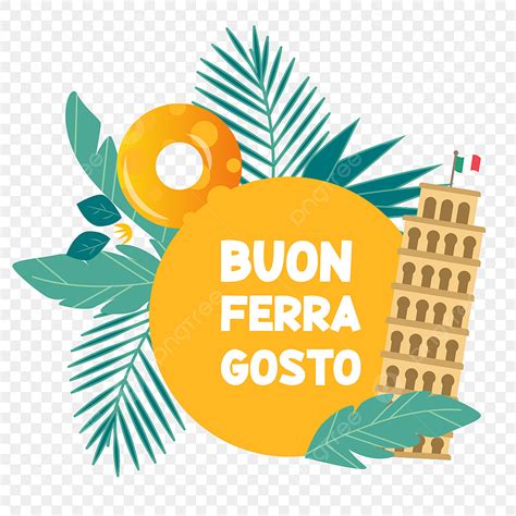 Buon Ferragosto Italian Festival Holiday Handdrawn Design 7 Summer