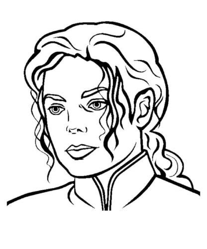 Michael Jackson Coloring Page Turkau