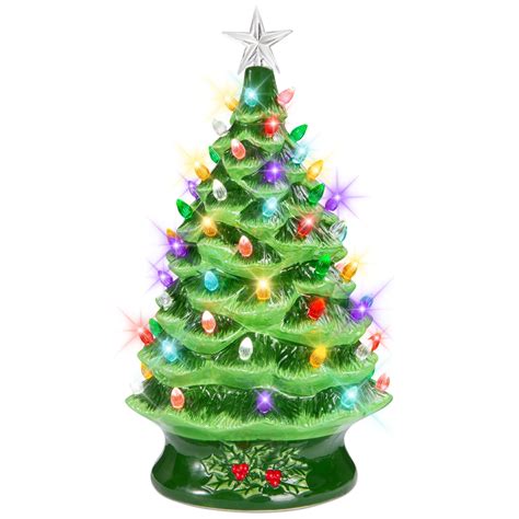 Best Choice Products 24in X Large Pre Lit Ceramic Christmas Tree Battery Powered Decoration W