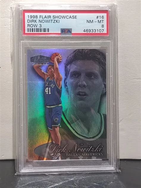 Fleer Flair Showcase Nba Dirk Nowitzki Rc Psa Dallas