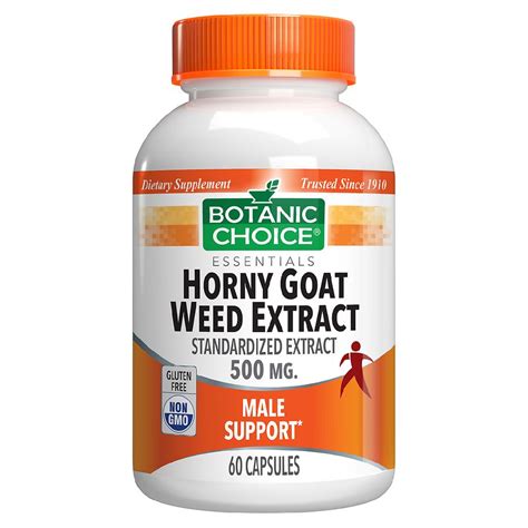 Botanic Choice Horny Goat Weed Extract 500 Mg Herbal Supplement