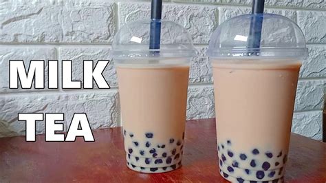 How To Make Milk Tea Recipe Boba Milk Tea Youtube