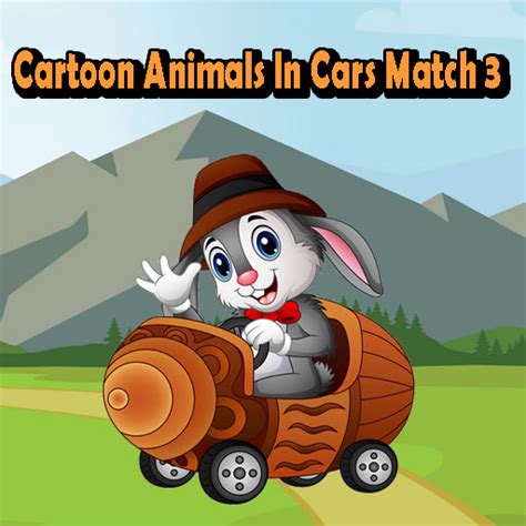 Cartoon Animals In Cars Match 3 | Play Now Online for Free