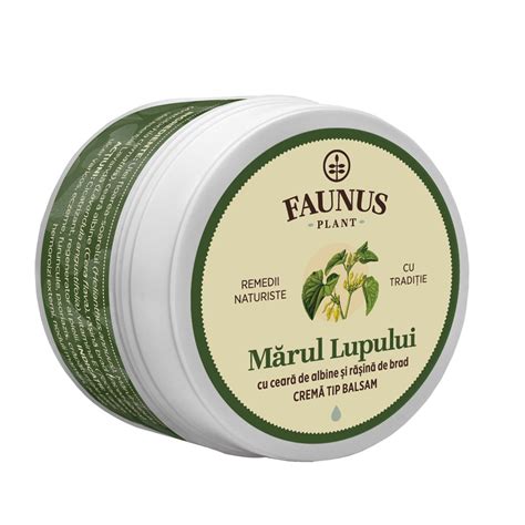 Crema Tip Balsam Cu Marul Lupului 50 Ml Faunus Plant Farmacia Tei