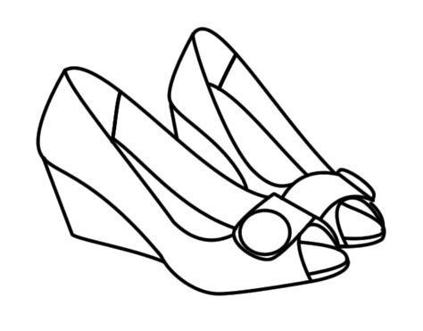 Dibujo De Zapatos Bonitos Para Colorear Dibujos Net